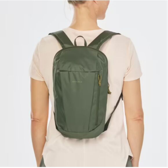 Quechua Arpenaz NH100 Small Hiking Backpack 10L Khaki Outdoor Travel Daypack - Picture 1 of 10